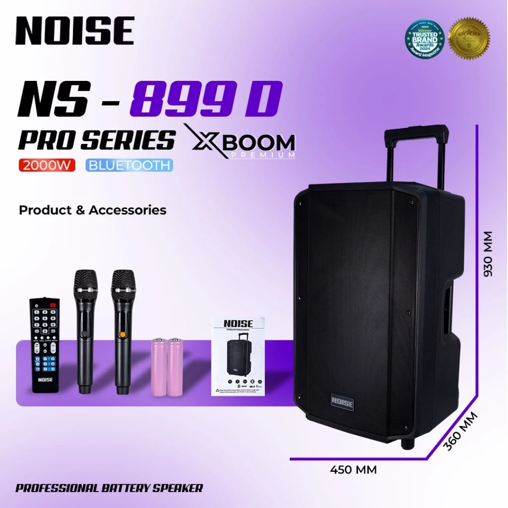 NOISE Speaker 899 D PRO 15 inch Untuk Kebutuhan Audio