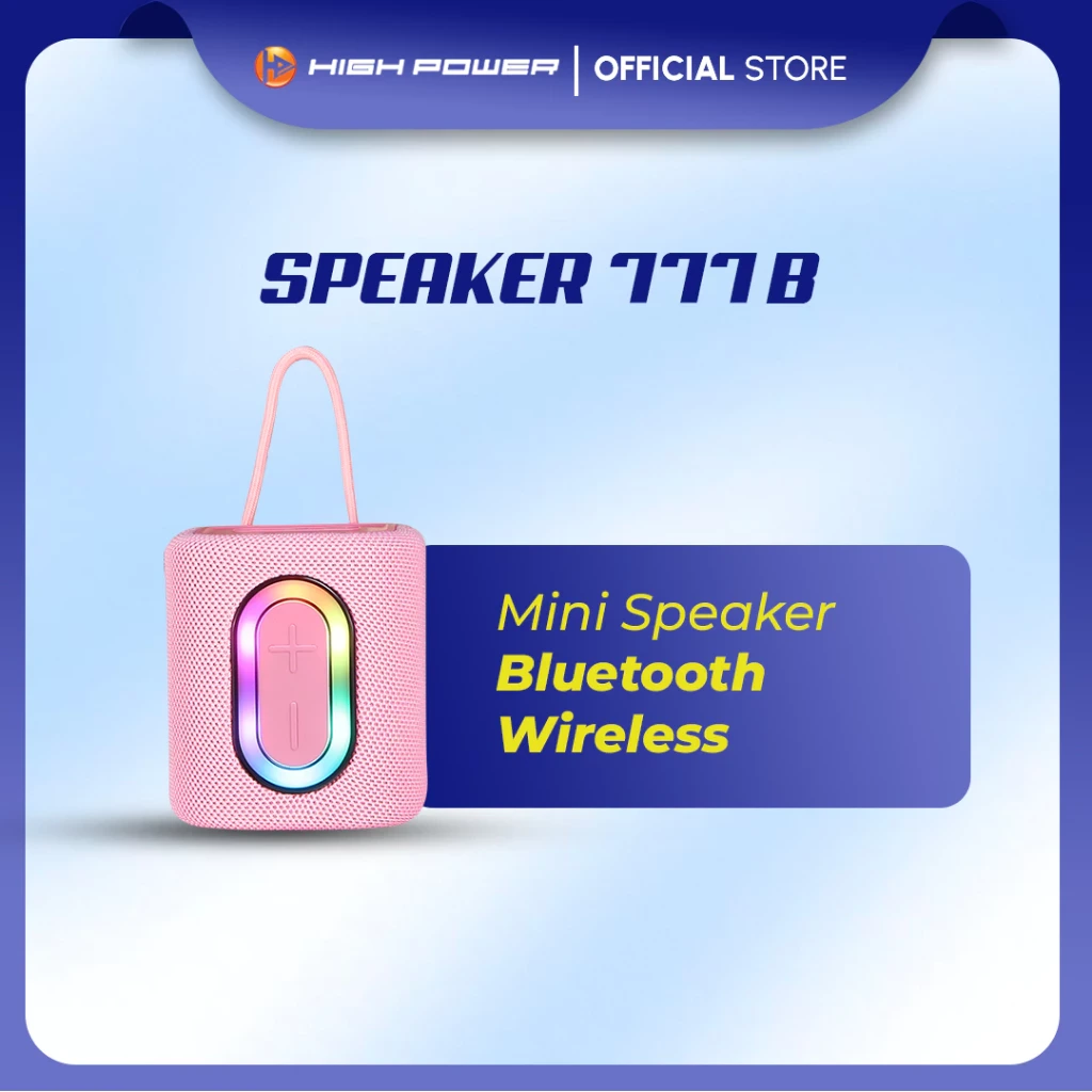 HIGH POWER Speaker Bluetooth Mini Portable Super Bass RGB Lighting 777B ...