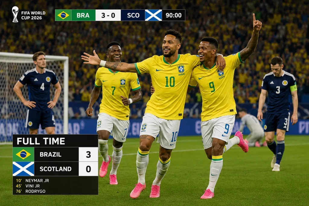 Brazil Kalahkan Skotlandia 3-0 Nonton Piala Dunia Gratis Dengan Android Smart TV
