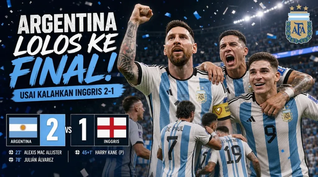 Argentina Lolos ke Final Usai Kalahkan Inggris 2-1, Saatnya Nikmati Partai Puncak dengan Android TV Box & Smart TV NOISE