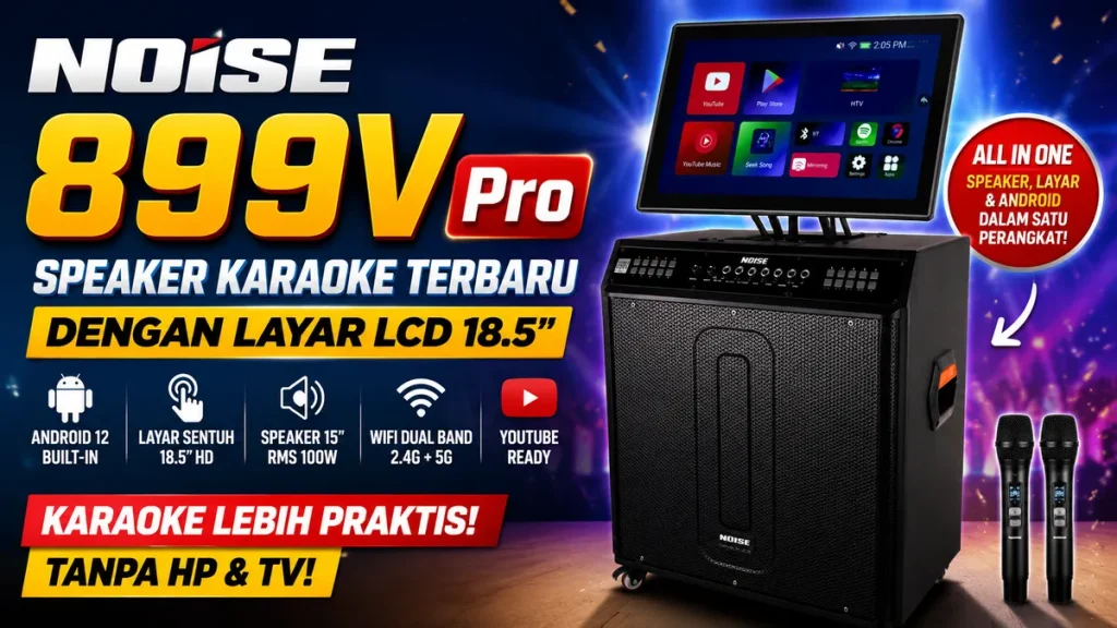 Cara Praktis Bikin Pesta Karaoke Pakai Smart Speaker NOISE 899V Pro