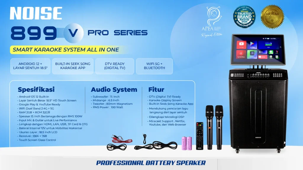 Cara Praktis Bikin Pesta Karaoke Pakai Smart Speaker NOISE 899V Pro