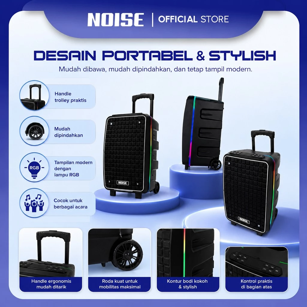 NOISE 899L Speaker Portable 15 Inch Bluetooth