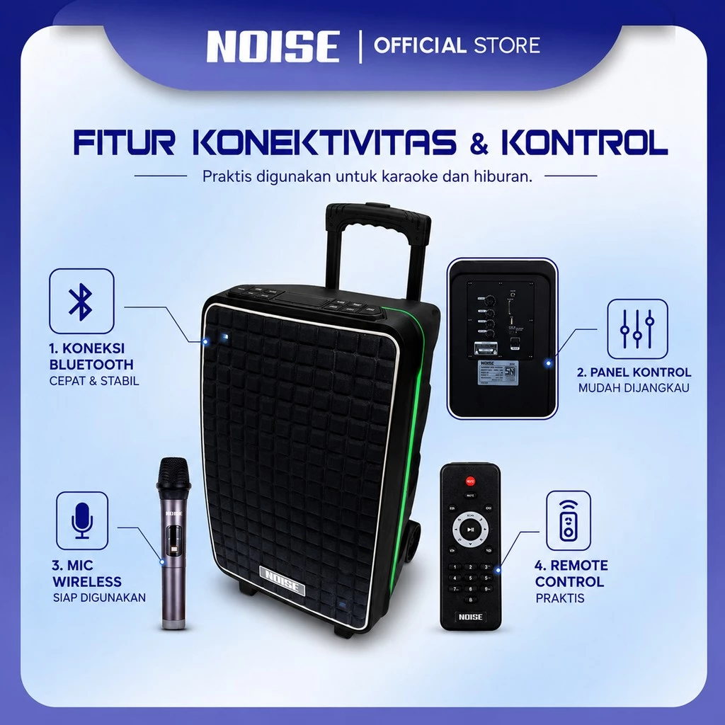 NOISE 899L Speaker Portable 15 Inch Bluetooth