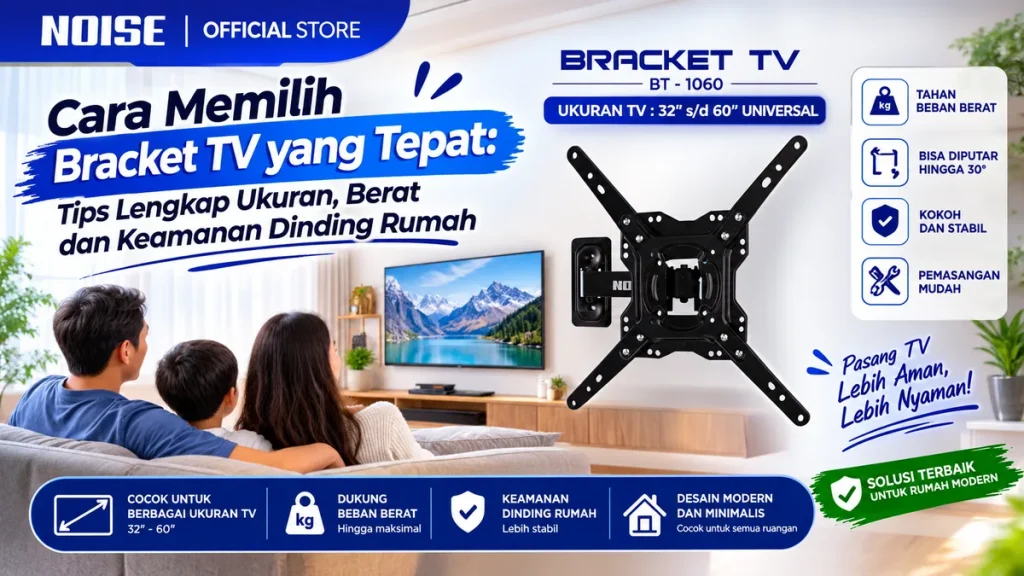 Cara Memilih Bracket TV yang Tepat Tips Lengkap Ukuran, Berat dan Keamanan Dinding Rumah