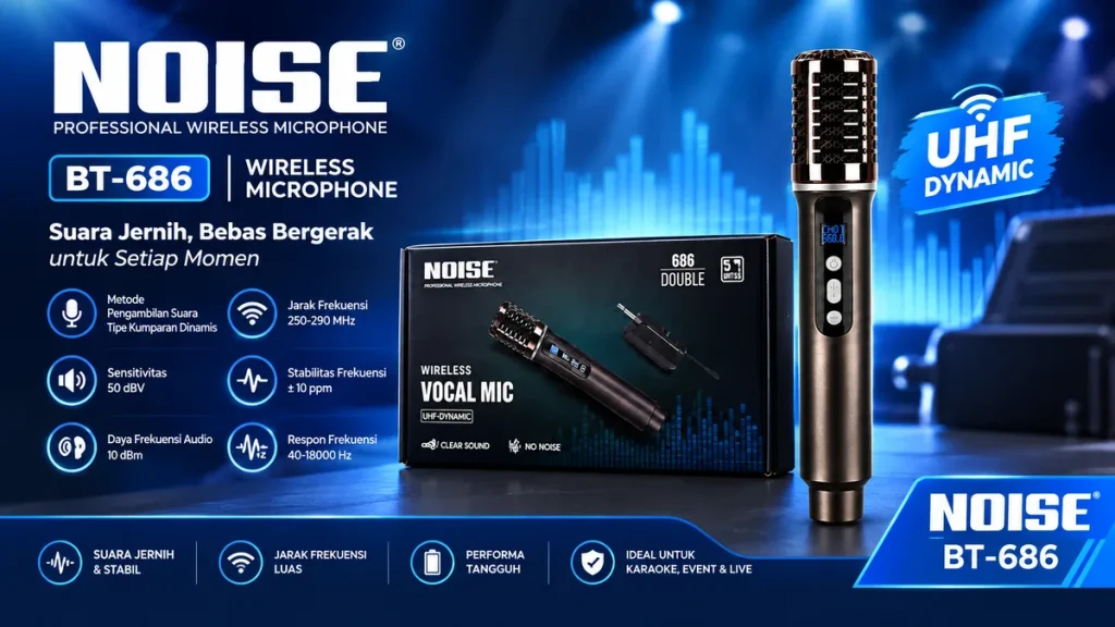 Satu Mic untuk Semua Event NOISE BT-686 Jadi Andalan Berbagai Acara Bebas Kabel Tidak Ribet